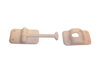 3.5" White Trailer Door Catch Hold Back Holder Keep Hook RV Camper Cargo 3 1/2   (MD470W)