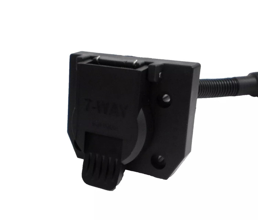 7 way Round Pin Truck to 7 blade Trailer Plug Adapter  (R77F)