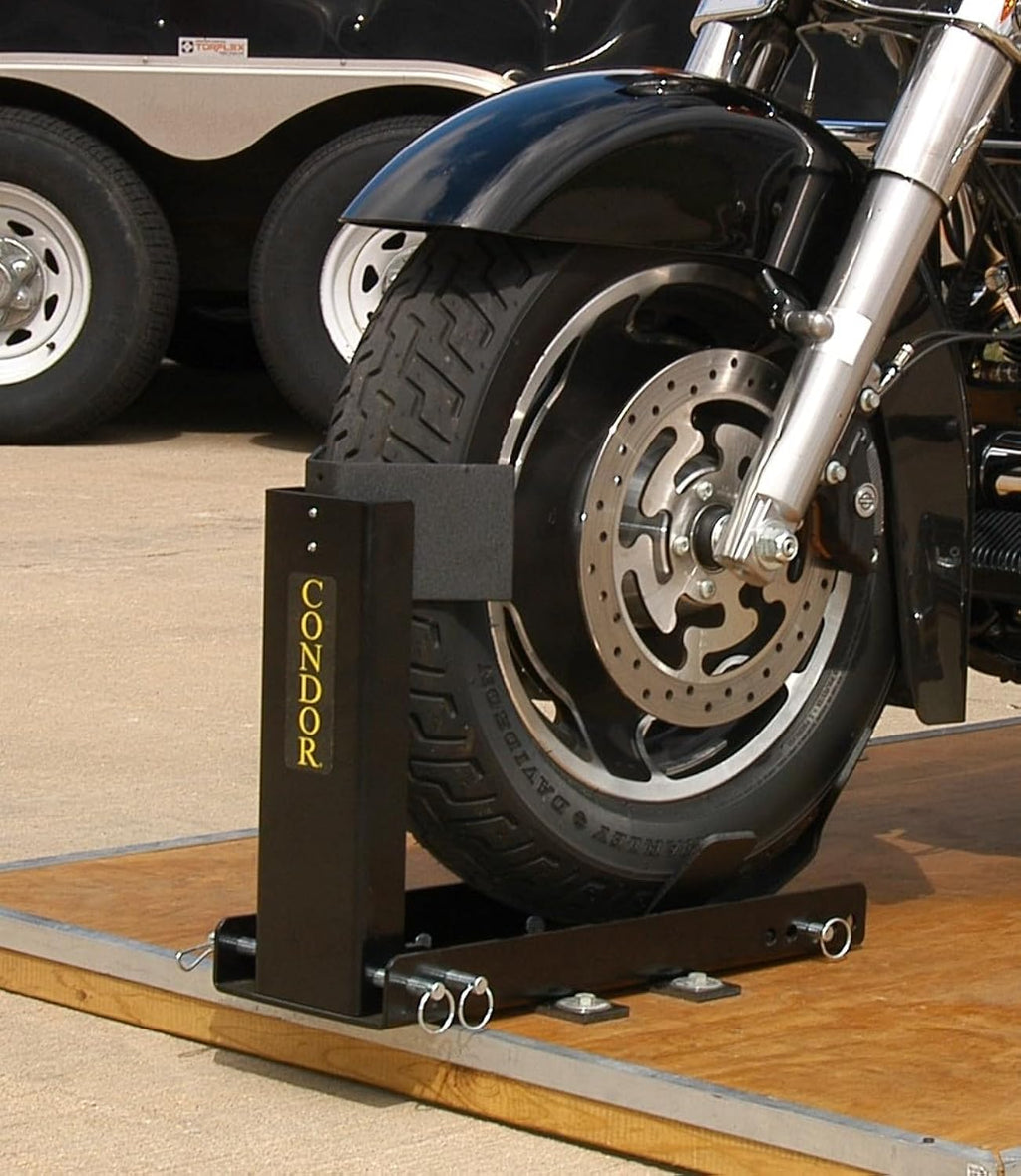Condor Black Removable Motorcycle Trailer Wheel Chock SC-2000 (SC-2000)
