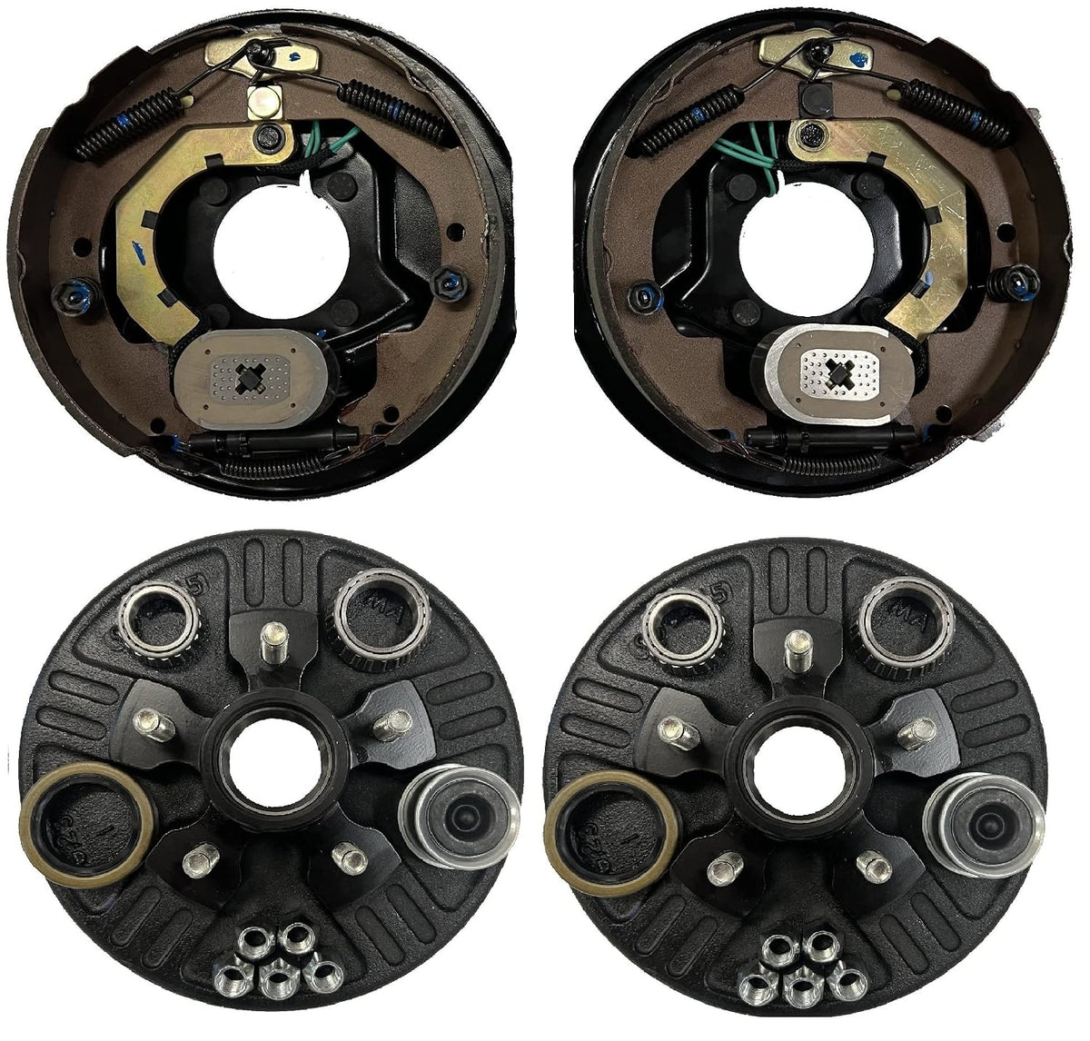 Add Trailer Brakes Kit – 3500 lb Axle, 5 on 4.5 Bolt Pattern, Electric Manual Adjust, Import (94545-B-IMP)