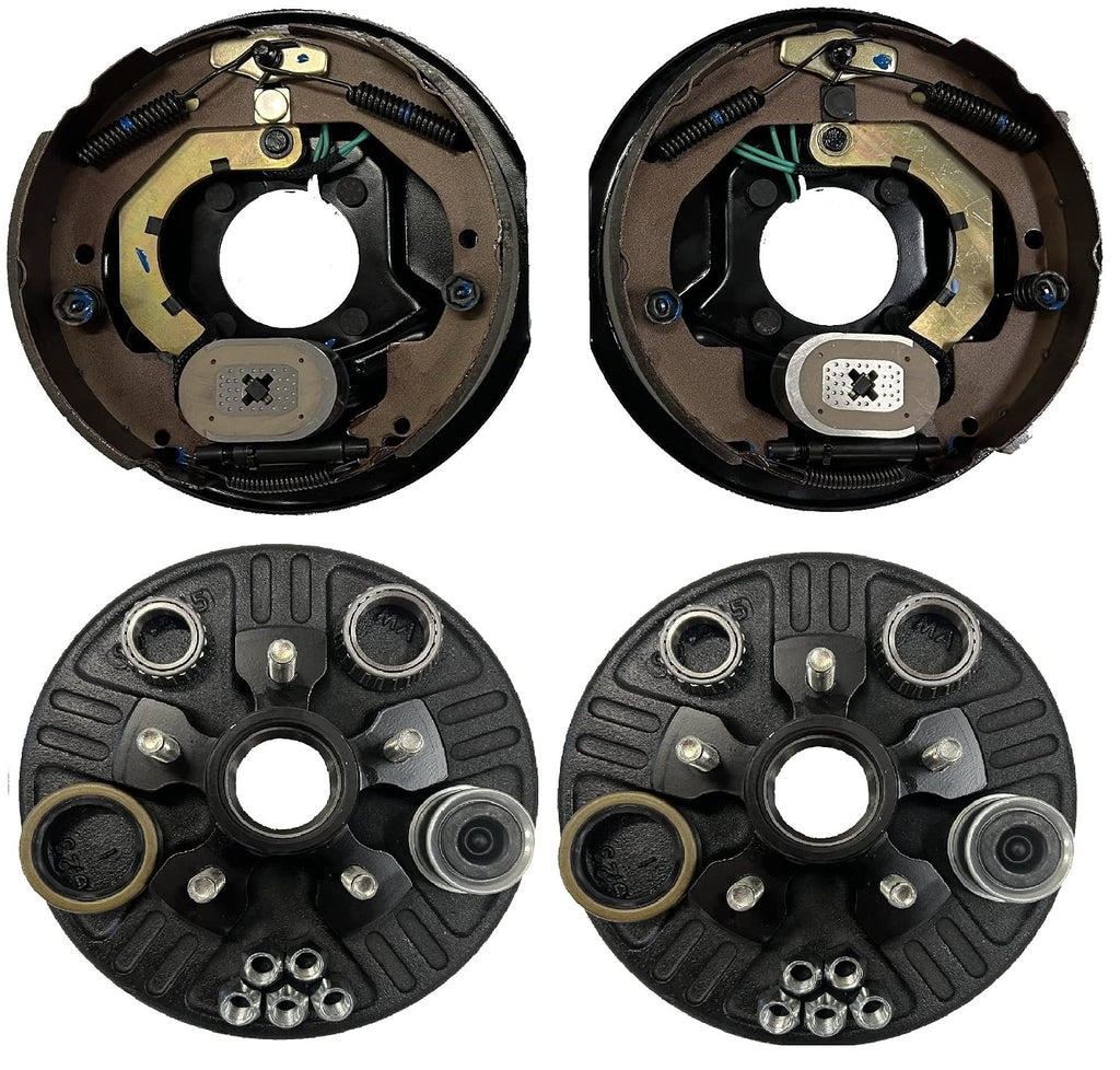 Add Trailer Brakes Kit – 3500 lb Axle, 5 on 4.5 Bolt Pattern, Electric Manual Adjust, Import (94545-B-IMP)