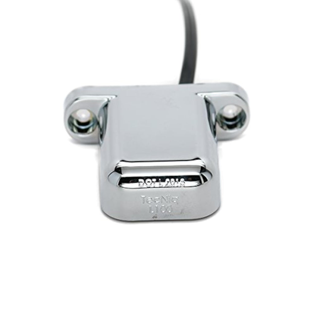 TecNiq LED License Plate Lamp Step Light CHROME Camper Trailer Map USA (L10-WC00-1)