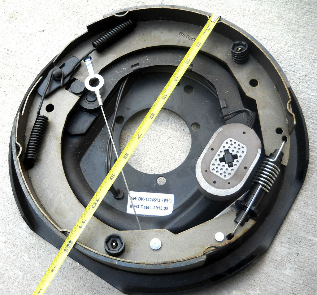 12" Electric Trailer Brake Backing Plate — Right Hand, 7K Axles (BK-12E-02SA)