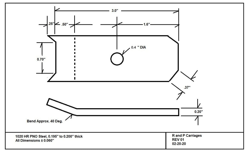 Trailer Floor Hold Down Clip Bear claw Deck Fastener 1/4" Steel (FC-1)