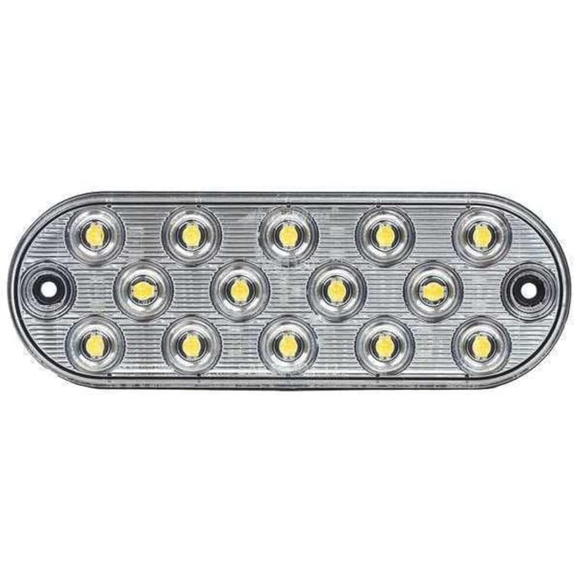 Maxxima 6" Oval White Clear LED Low Profile Backup Cargo Light - Grommet or 3M Adhesive Mount (M63350)