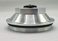 4.0" Billet Aluminum Oil Bath Cap Kit — 4"-12 Thread for 10K–15K Trailer Axles (21-36 Billet-KIT)