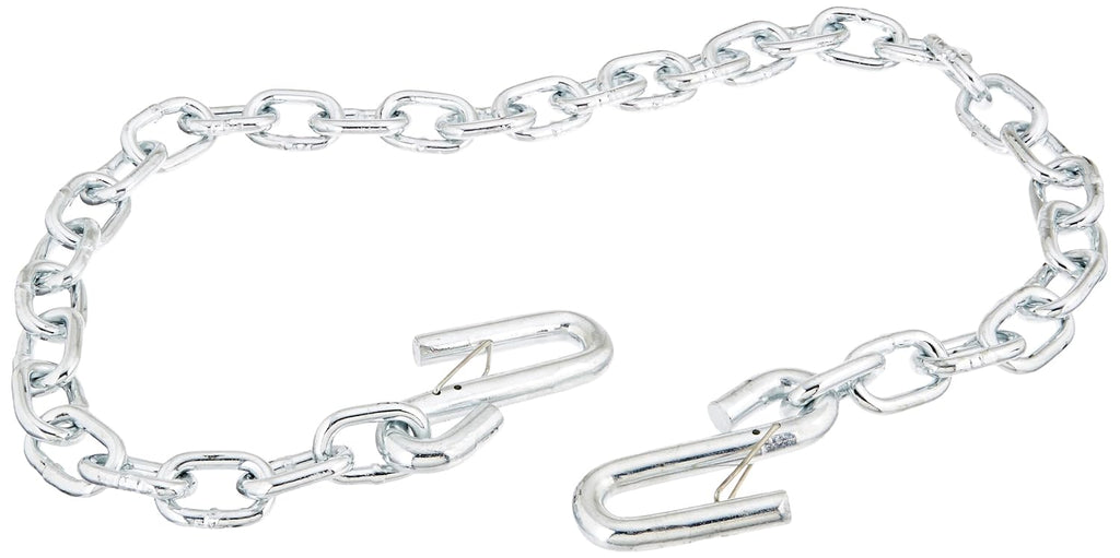 ONE 5/16" Trailer Safety Chain Camper RV 7200# Rated with Latching S Hooks Latch (TCL3)