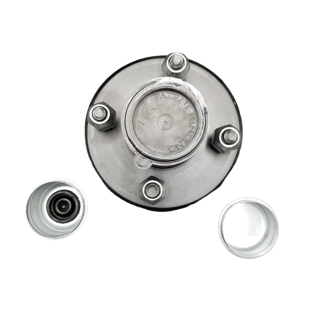 Pre-Greased Idler Hub Kit – 2K Capacity – 4 on 4 Bolt Pattern – 1/2" Studs (17-100)