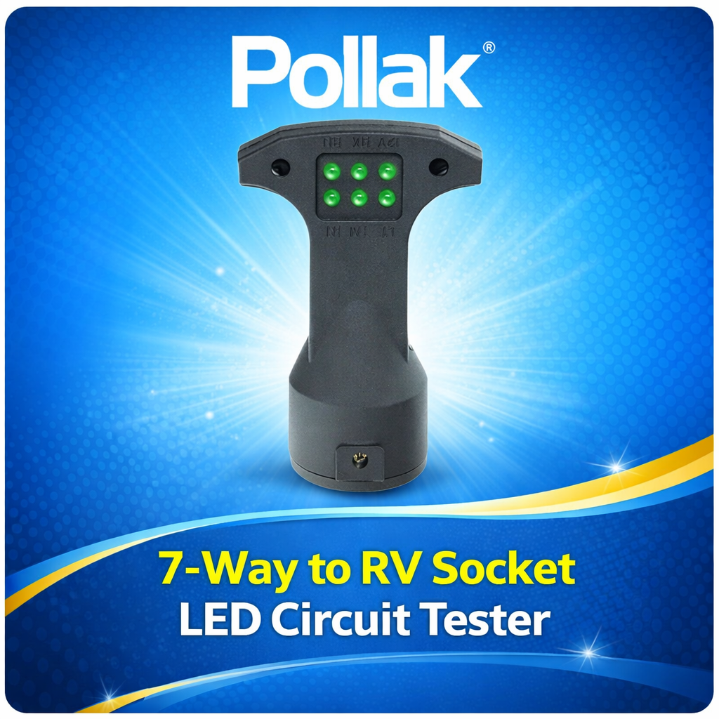 Brophy 12-741 7-Way RV Blade LED Circuit Tester for Vehicle Socket (F7CT)
