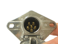Brophy R6CD 6-Way Round-Pin Female Truck-Side Plug with Metal Casing (R6CD)