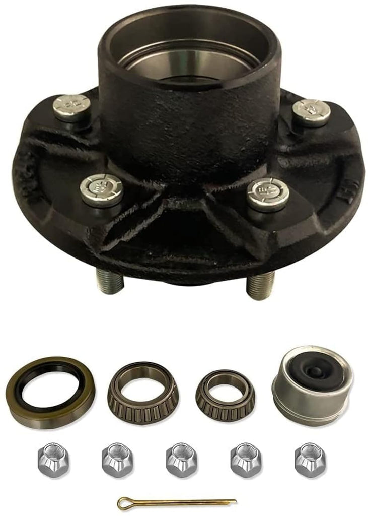3500# Trailer Axle Wheel Hub fit Dexter ALKO Axis 5x4.5 Axle (SH2RV545-KIT)