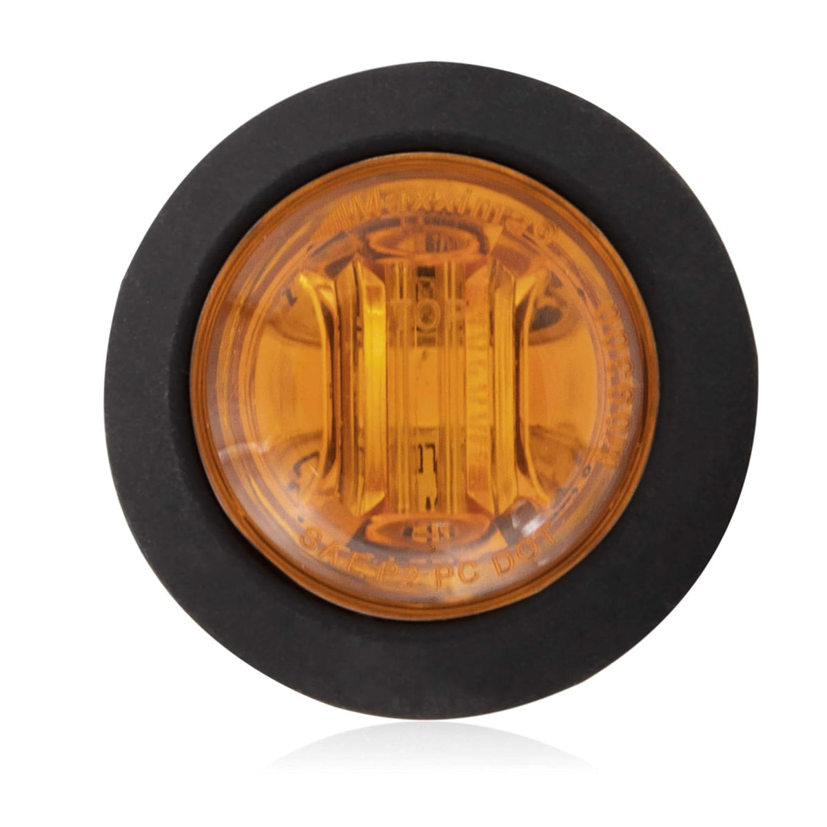 One Maxxima Light 3/4 Mini Amber 3 LED Clearance Marker Hot Spot Trailer (M09300Y)