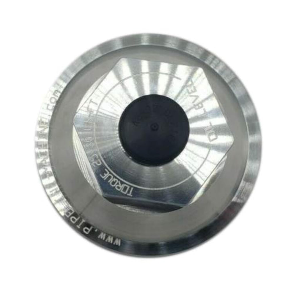 4.0" Billet Aluminum Oil Bath Cap Kit — 4"-12 Thread for 10K–15K Trailer Axles (21-36 Billet-KIT)