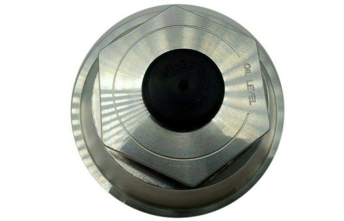 2-7/8"-12 Billet Aluminum Threaded Oil Cap Kit With O-Ring and Plug — 6K-8K Trailer Axle (21-35 Billet-Kit)