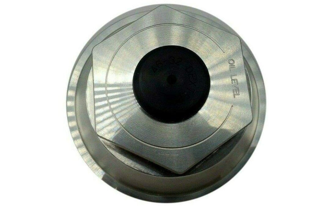 2-7/8"-12 Billet Aluminum Threaded Oil Cap Kit With O-Ring and Plug — 6K-8K Trailer Axle (21-35 Billet-Kit)