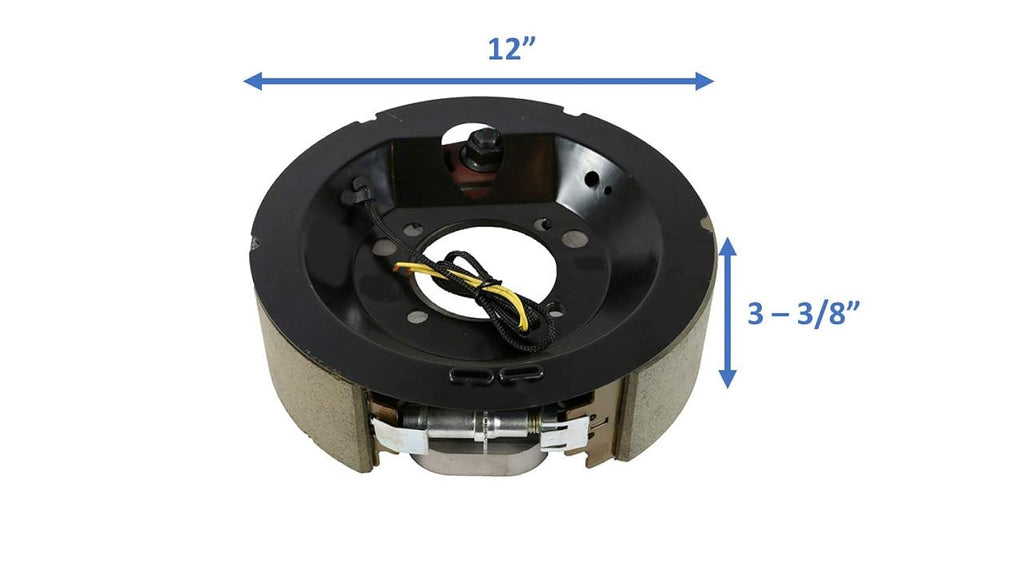 Right Hand 12-1/4x 3-3/8 8000 Electric Trailer Brake Fits Dexter 023-435-00 8K Axle (BK-8KE-02) Brake Only