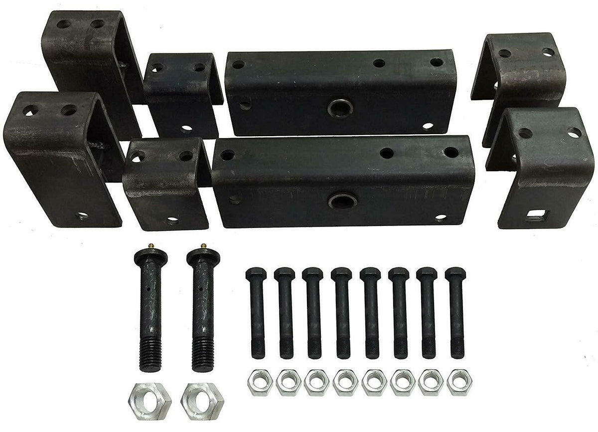 Tandem Slipper Spring Hanger Kit for 2-Inch Springs with 12-Inch Equalizers (23002)