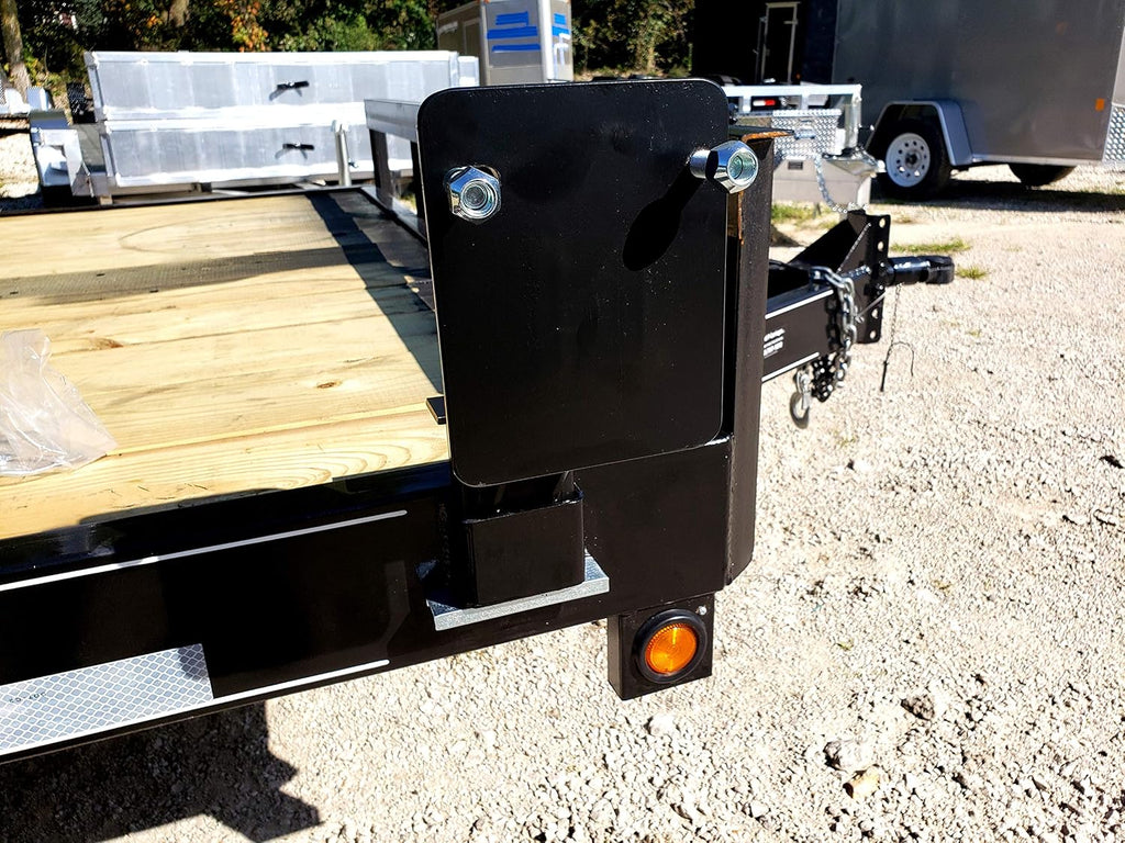 USA MADE Trailer Stake Pocket Spare Tire Carrier Holder Powder Coated 5, 6&8 Lug (SPTC)