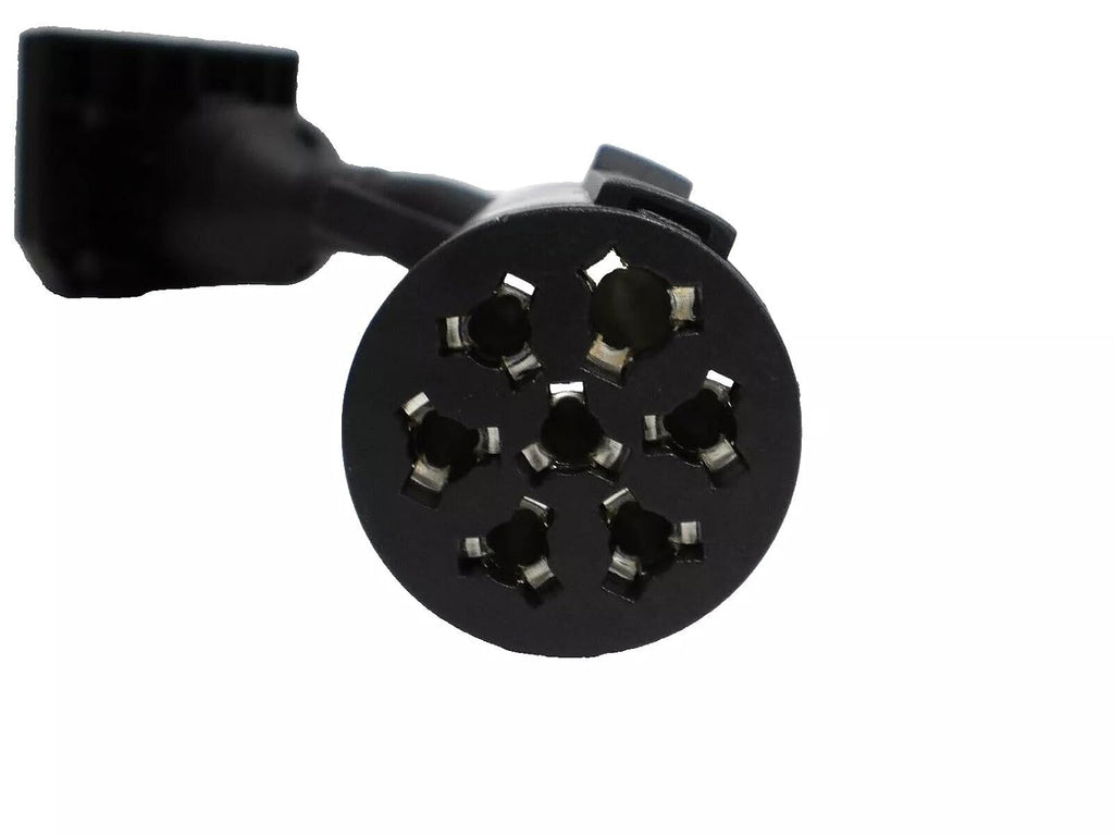 7 way Round Pin Truck to 7 blade Trailer Plug Adapter  (R77F)