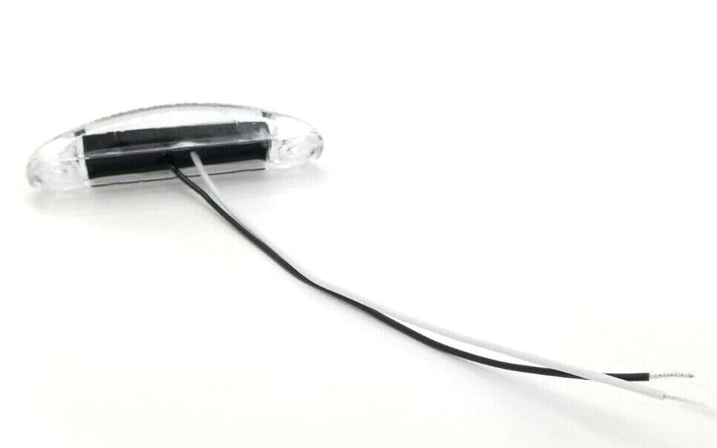 (S18-WC00-1) 3.5" x 0.75" White Clear Surface Mount Area LED Light RV Camper Trailer Hardwire