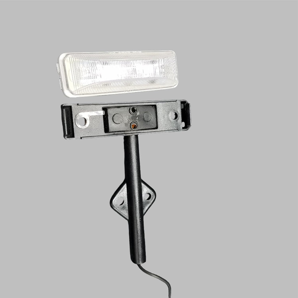 1- LED Marker Fender Light Red/Amber clear w/Base RV Trailer with Fender Bracket (J-5765-ARC-FM)