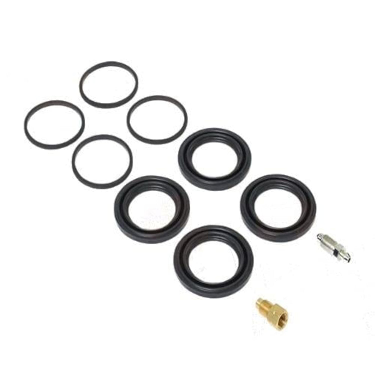 DEXTER Caliper Rebuild Kit 6K-8K, one wheel, (4 seals, 4 dust boots, 1 bleeder and 1 line fitting (K71-670-00)