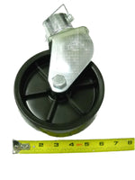RAM Plastic Dolly Wheel Caster Assembly for 2" A-Frame Trailer Jacks with Snapper Pin (JC-101)