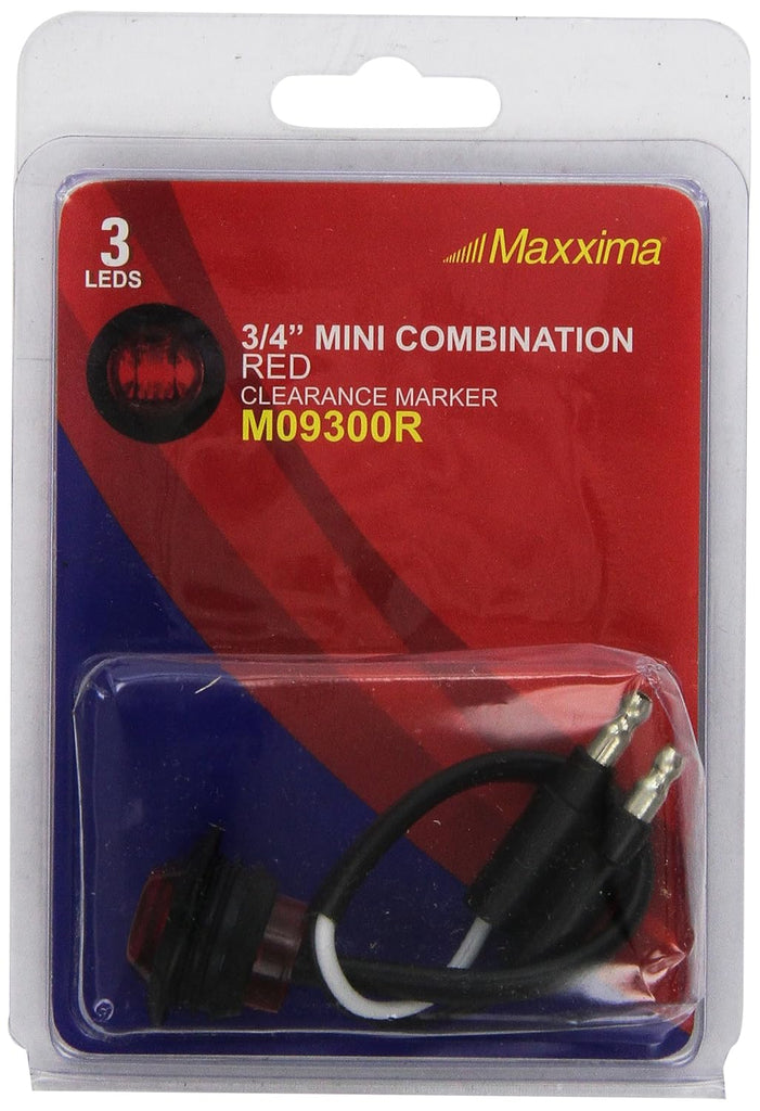 Maxxima 3/4 mini Truck Trailer Red 3 LED hot spot Clearance marker Light M09300R (M09300R)