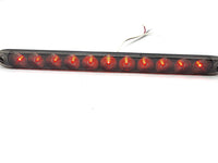 (T10-RT00-CHROME-KIT) 15" Low Profile Red Light Tint Smoked Len Chrome Kit LED Stop Turn Tail RV Trailer Truck