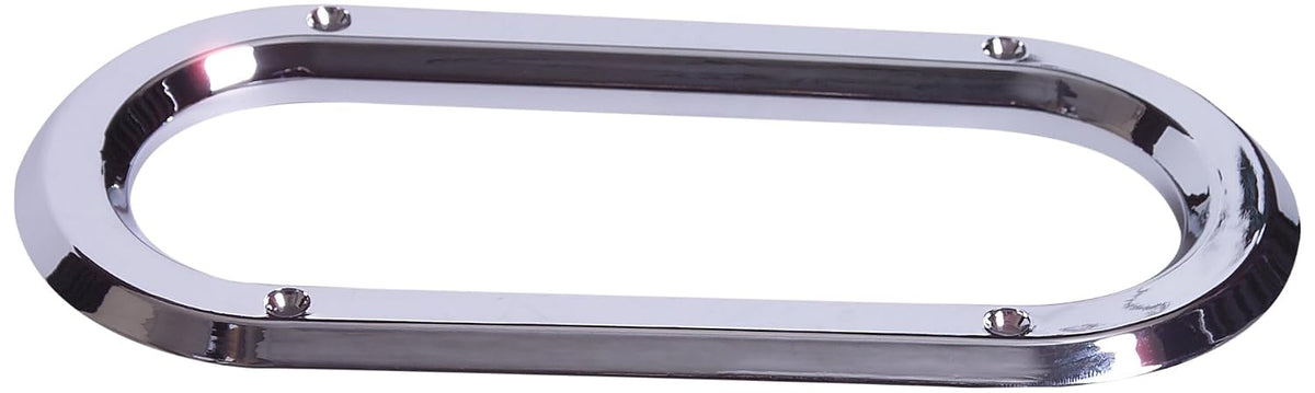 6" Oval Trim Ring Maxxima M50605 Truck Trailer Plastic Chrome Bezel Cover (M50605)