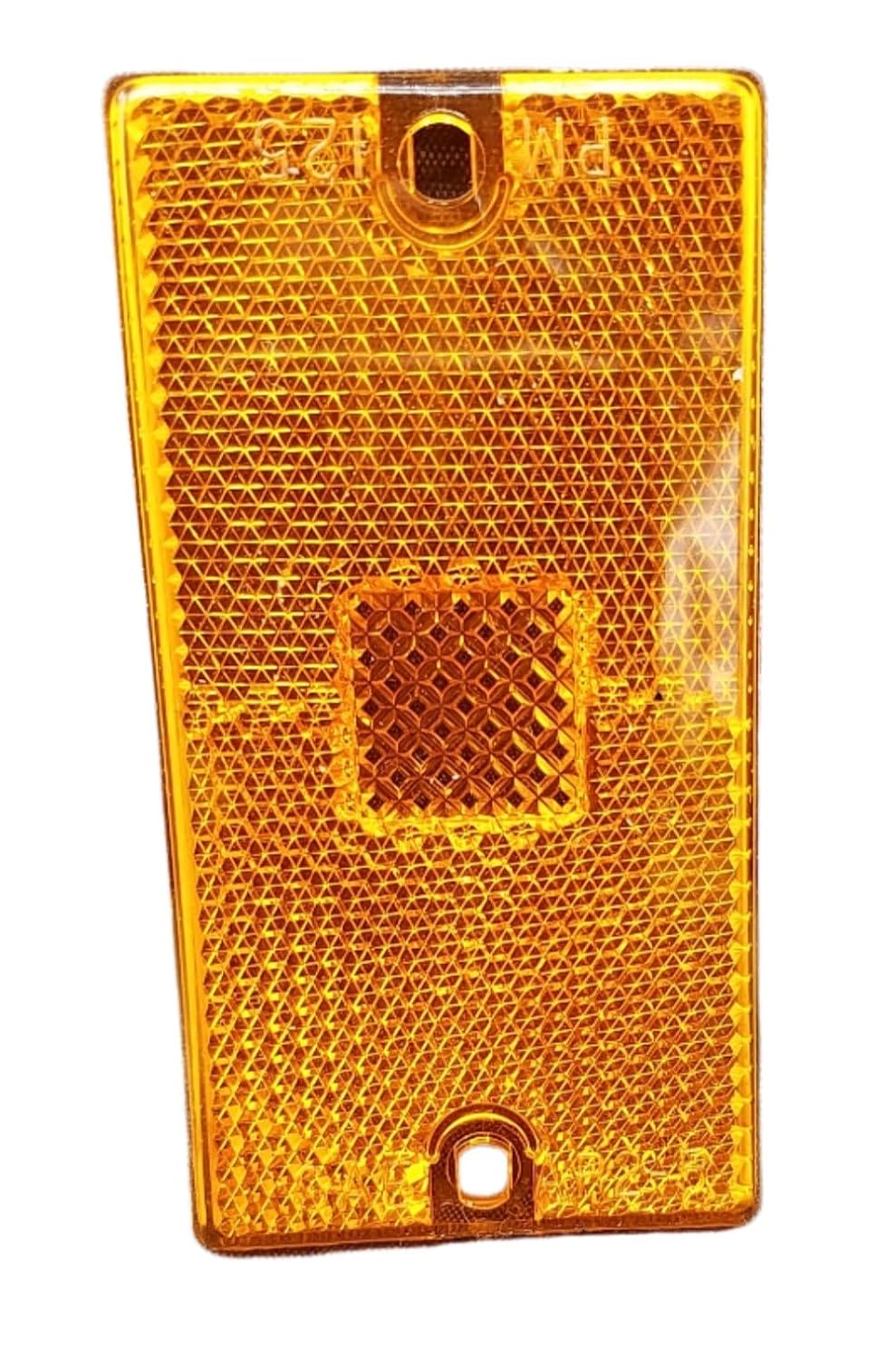 Peterson Manufacturing, Replacement Lens, Amber, 1-1/2" x 3", Snap-On, Waterproof, Fits 125 Series Lights, Easy Installation (125-15A)