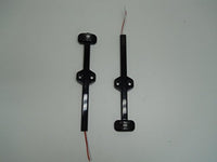 2 Tecniq Red/Amber Trailer Fender marker light black case LED clearance USA (S90-0000-B-L2)