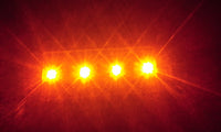 Bargman Side Marker Light LED Amber Clearance Reflex 2-1/2" x 1-1/4" Fits Various Trailers Long-Lasting and Energy-Efficient (47-58-032)