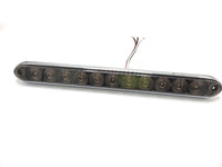 (T10-RT00-CHROME-KIT) 15" Low Profile Red Light Tint Smoked Len Chrome Kit LED Stop Turn Tail RV Trailer Truck