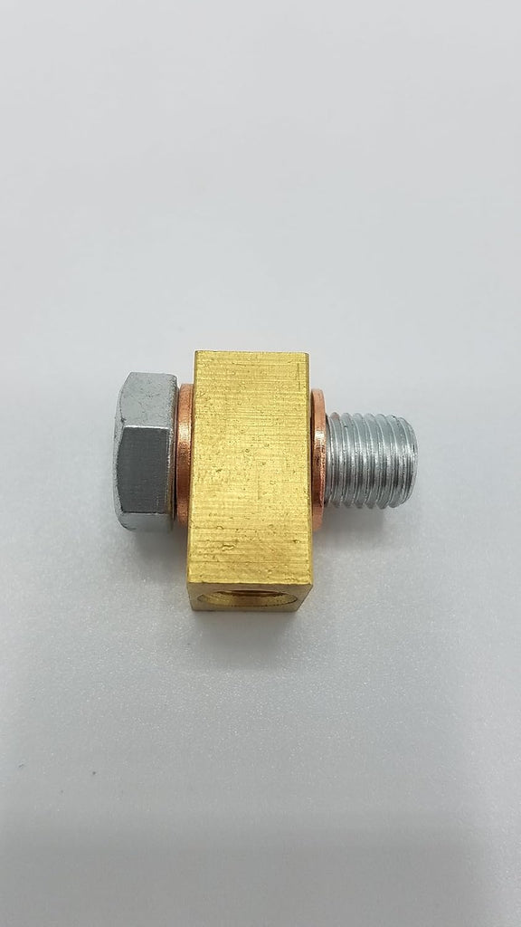 Banjo Bolt, Brass Block &amp; 2 Copper Washers — 7/16-20 Brake Caliper Trailer Kit (32275U+32307U+2x32230U)
