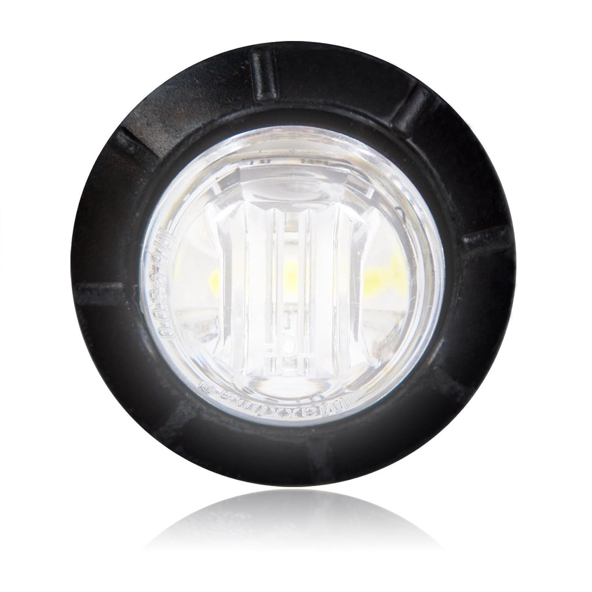 Maxxima 3/4" Mini White Clear led light License Bullet (M09300WCL)