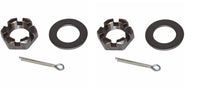 1" Trailer Spindle Nut and Round Washer Kit for Round Spindle End Cotter Castle  (SEK-1)