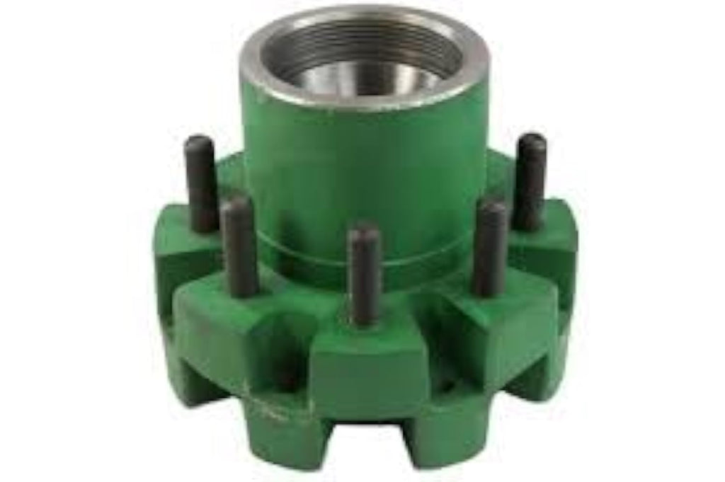 12,000#  Hub Only 12k 4.88 Pilot 8x6.5 Quality and Rockwell Trailer Axle Wheel (812865A-1)