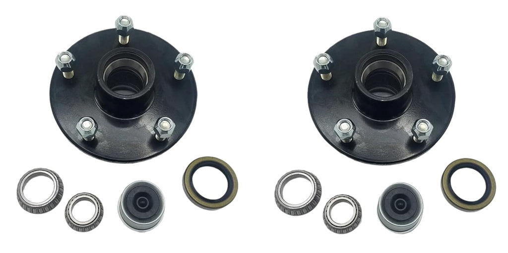 PAIR of 5x5.5 Hubs 3500# 5 Lug Fits Dexter Trailer axles (845551-KITX2)
