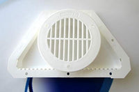 TecNiq Interior and Exterior White Flow-Through Trailer Vent Kit (J00-0W00-KIT)