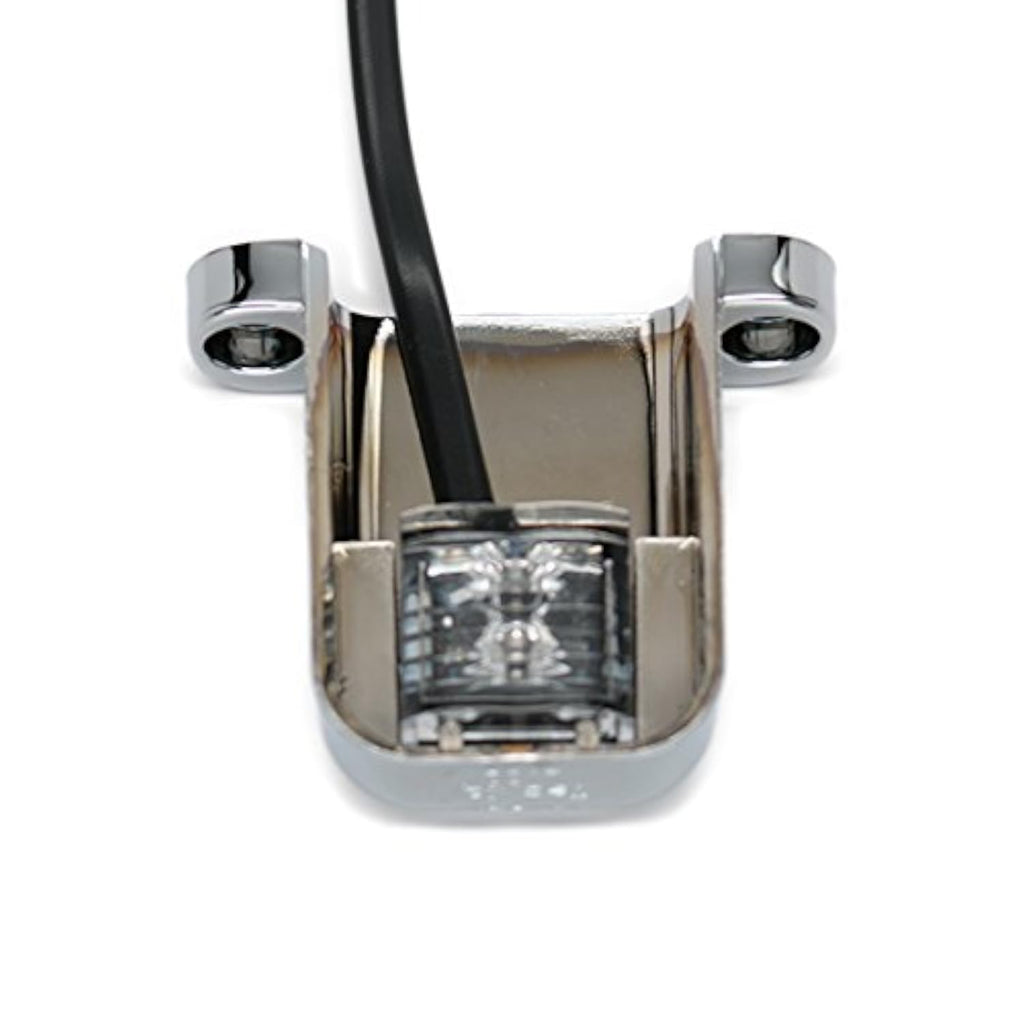 TecNiq LED License Plate Lamp Step Light CHROME Camper Trailer Map USA (L10-WC00-1)