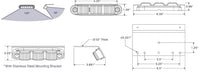 6" White LED Ground Panel Backup Work Light Off Road Trailer Jeep USA  (E10-W000-1)