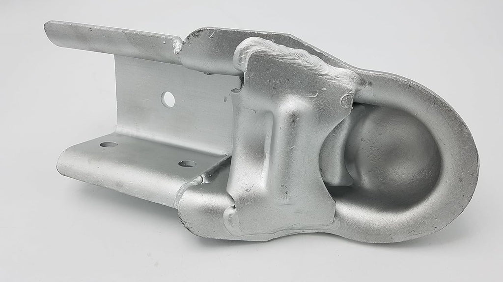 2-5/16" Ball Trailer Dacromet Coupler Hitch 8500# 3" Wide Tongue Bolt on Boat (WD-100109-DAC)