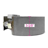 LEFT- 12-1/4"x3-3/8 Genuine Dexter Electric Brake Backing Plate 10K GD Trailer (023-450-00)