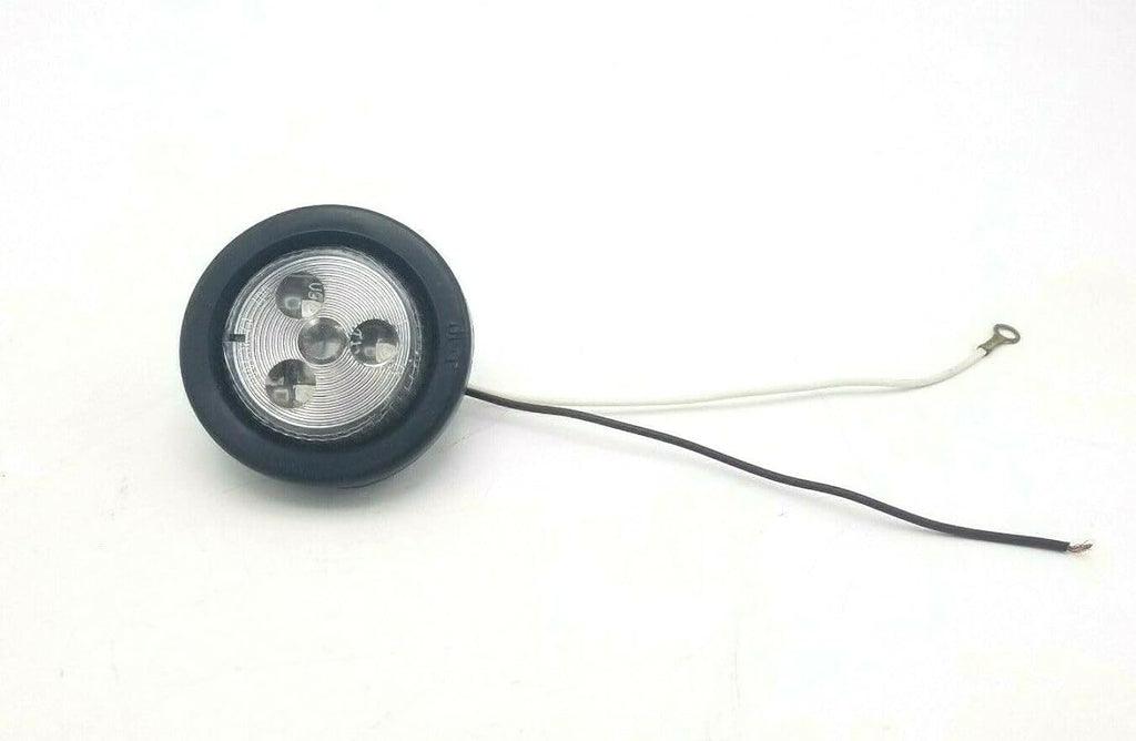 2" Amber/Clear Round Sealed Clearance Marker Light 4 LEDGrommet Mount Trailer RV (J-15-AKC)