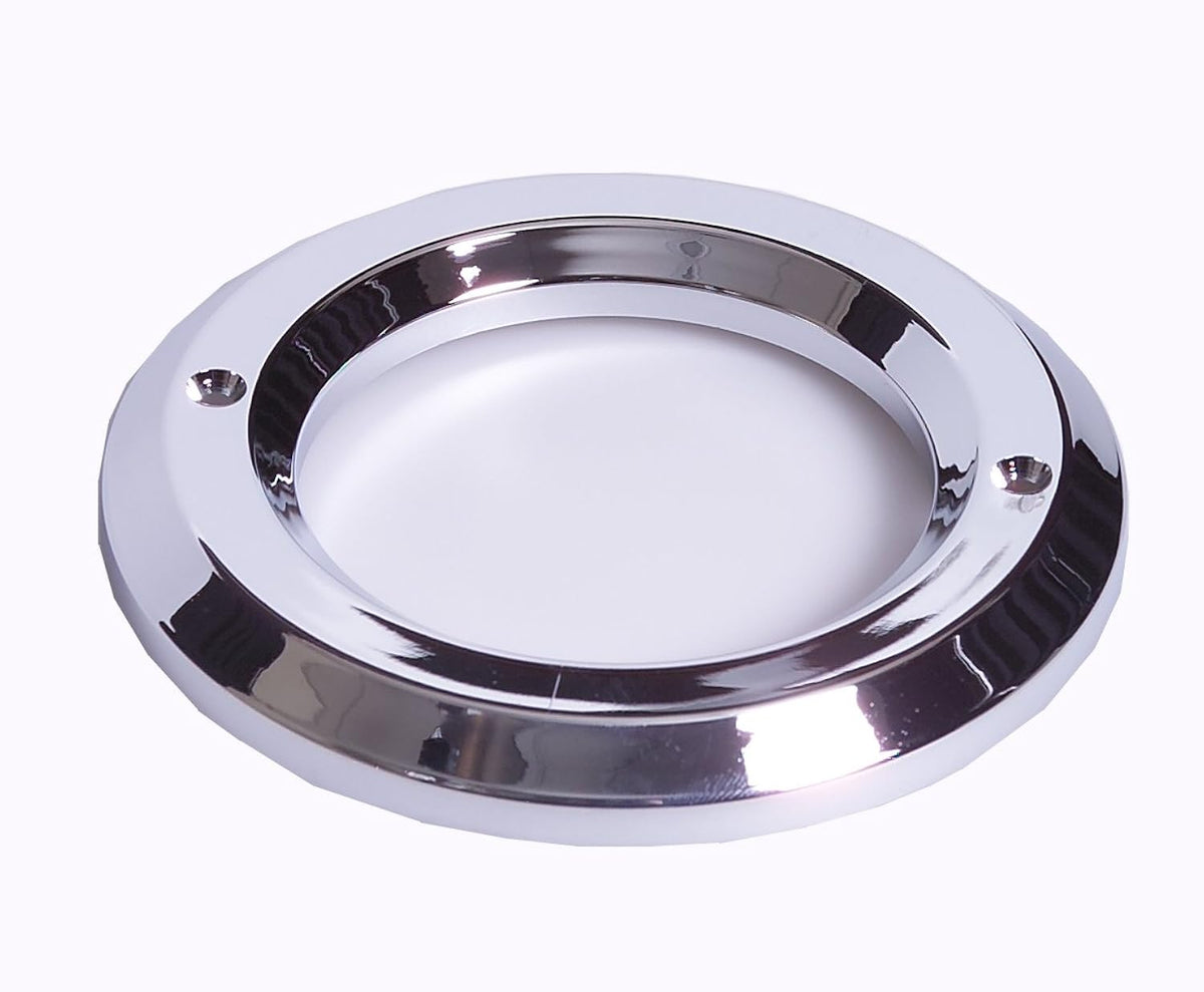 2.5" Round Plastic Chrome Trim Ring Bezel Grommet Cover RV Trailer Truck 2 1/2 LED (M50105)