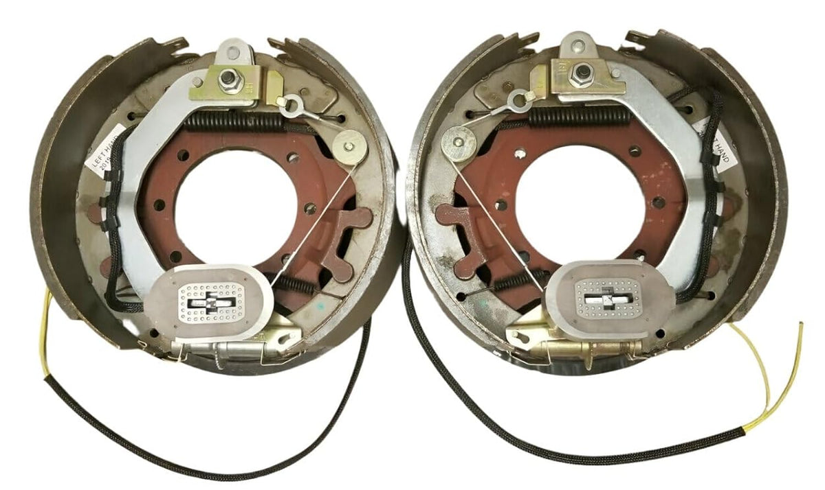 PAIR 12-1/4x4" 10K HD Electric Backing Plate 10000 Trailer Brake For Dexter (BK-10KHDE-SET)