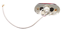 Grote Clearance Marker Light 2 1/2" Oval LED Red  Sealed Surface Mount Self-Grounded Base Fits Trailers Moisture Protection (47012)