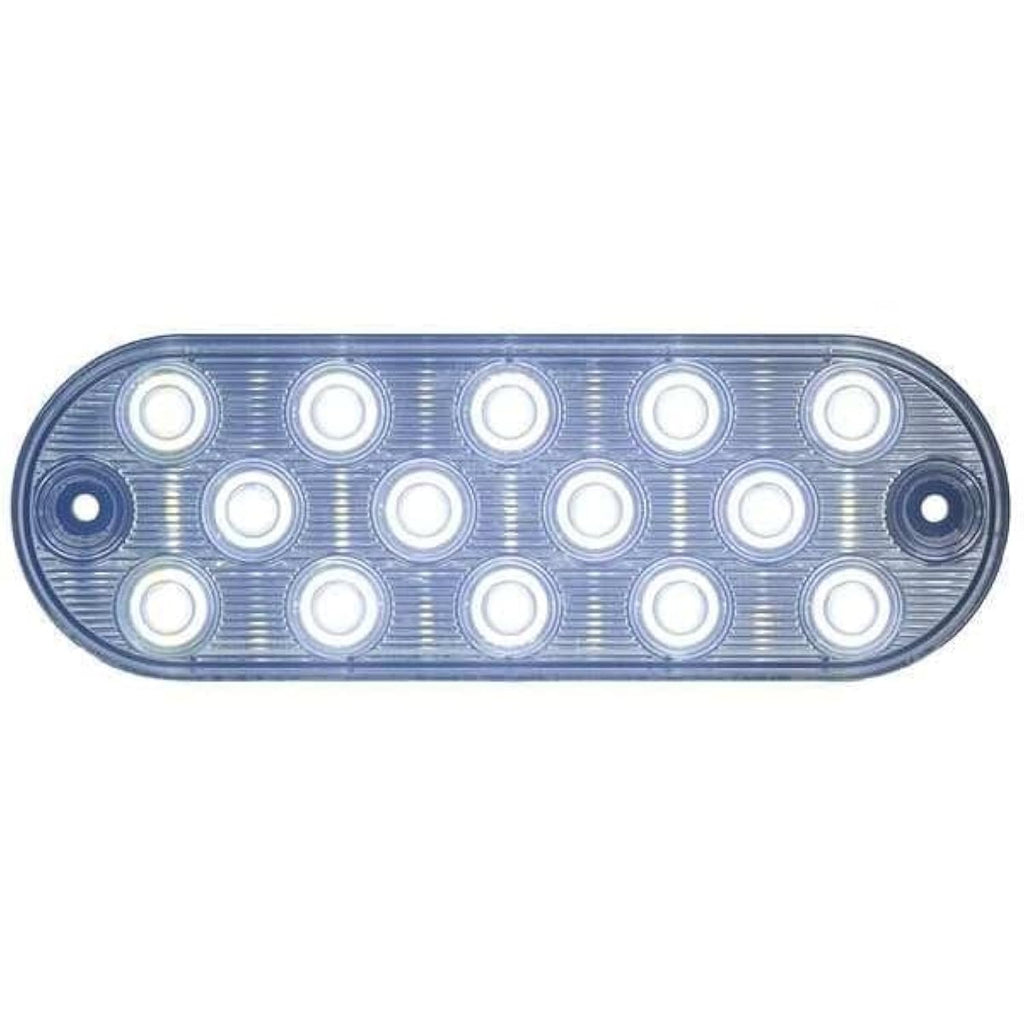 Maxxima 6" Oval White Clear LED Low Profile Backup Cargo Light - Grommet or 3M Adhesive Mount (M63350)