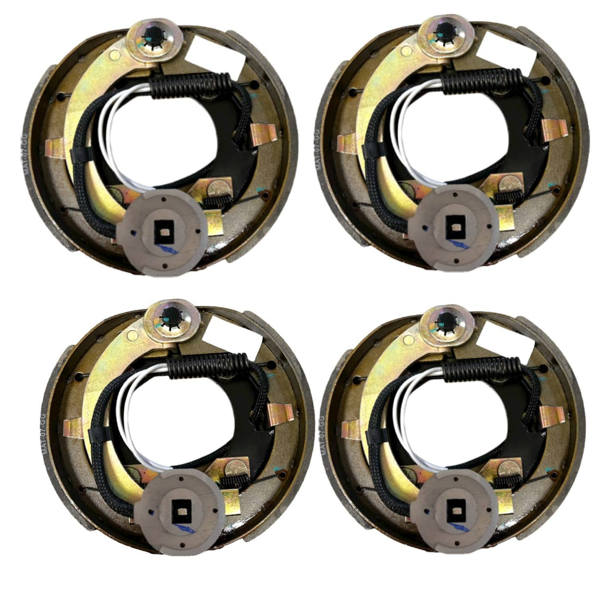 2 PAIR 7" Electric Backing Plates For 2000# Axles Replaces Dexter 23-47 and 23-48 (7EB-2P)